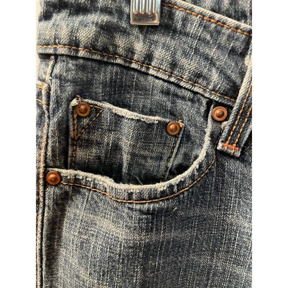 Levi Strauss signature blue jeans low slim‎ bootcut juniors sz 13 medium spandex - Picture 2 of 6